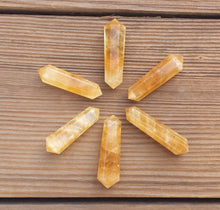 Load image into Gallery viewer, NATURAL CITRINE Double Terminated Gemstone Crystal Pencil Point (One)