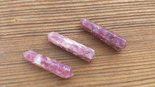 Load image into Gallery viewer, NATURAL LEPIDOLITE Double Terminated Gemstone Crystal Pencil Point (One)