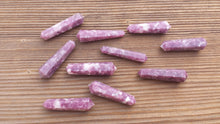Load image into Gallery viewer, NATURAL LEPIDOLITE Double Terminated Gemstone Crystal Pencil Point (One)