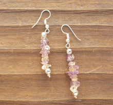 Load image into Gallery viewer, Natural AMETRINE Handmade Gemstone Chip EARRINGS