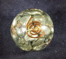 Load image into Gallery viewer, Medium (40-50mm) HEMATITE Orgone Gemstone Sphere Orgone Sphere