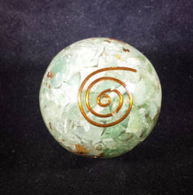 Load image into Gallery viewer, Medium (40-50mm) GREEN AVENTURINE Orgone Gemstone Sphere Orgone Sphere