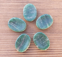 Load image into Gallery viewer, JADE Worry Stone Natural Stone Hand Carved Gemstone Worry Stone