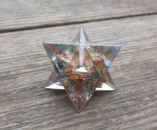Load image into Gallery viewer, ORGONE 7 CHAKRA Gemstone Merkaba Star Orgone