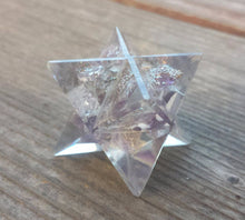 Load image into Gallery viewer, ORGONE AMETHYST Gemstone Merkaba Star Orgone