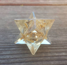 Load image into Gallery viewer, ORGONE YELLOW JASPER Gemstone Merkaba Star Orgone