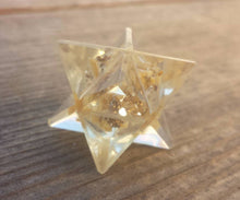 Load image into Gallery viewer, ORGONE YELLOW JASPER Gemstone Merkaba Star Orgone