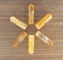 Load image into Gallery viewer, NATURAL CITRINE Single Terminated Gemstone Crystal Pencil Point (One)