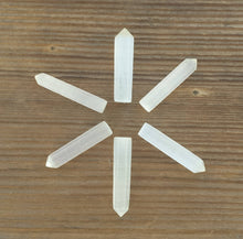 Load image into Gallery viewer, NATURAL SELENITE Single Terminated Gemstone Crystal Pencil Point (One)