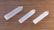 Load image into Gallery viewer, NATURAL SELENITE Single Terminated Gemstone Crystal Pencil Point (One)