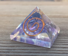 Load image into Gallery viewer, Small (25-30mm) AMETHYST COIL Orgone Gemstone Pyramid Small Pyramid Orgone