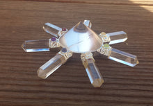 Load image into Gallery viewer, CLEAR QUARTZ Natural Gemstone Energy Generator with chakra stones