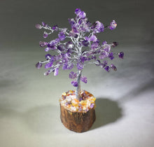 Load image into Gallery viewer, Natural AMETHYST Gemstone Chip Tree With 100 Stones Crystal Tree Of Life
