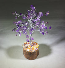 Load image into Gallery viewer, Natural AMETHYST Gemstone Chip Tree With 100 Stones Crystal Tree Of Life