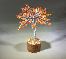 Load image into Gallery viewer, Natural CARNELIAN Gemstone Chip Tree With 100 Stones Crystal Tree Of Life