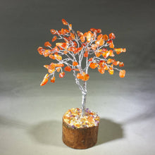 Load image into Gallery viewer, Natural CARNELIAN Gemstone Chip Tree With 100 Stones Crystal Tree Of Life
