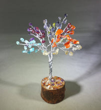 Load image into Gallery viewer, Natural 7 CHAKRA Gemstone Chip Tree With 100 Stones Crystal Tree Of Life