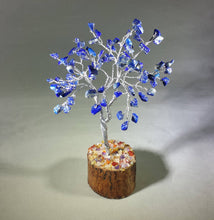 Load image into Gallery viewer, Natural LAPIS LAZULI Gemstone Chip Tree With 100 Stones Crystal Tree Of Life