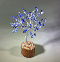 Load image into Gallery viewer, Natural LAPIS LAZULI Gemstone Chip Tree With 100 Stones Crystal Tree Of Life