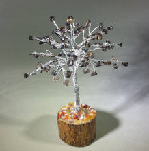 Load image into Gallery viewer, Natural SMOKEY QUARTZ Gemstone Chip Tree With 100 Stones Crystal Tree Of Life