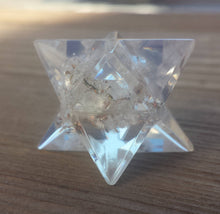 Load image into Gallery viewer, ORGONE CLEAR QUARTZ Gemstone Merkaba Star Orgone