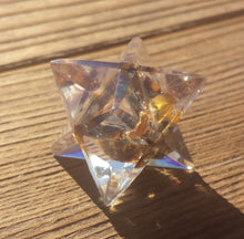 Load image into Gallery viewer, ORGONE TIGER EYE Gemstone Merkaba Star Orgone