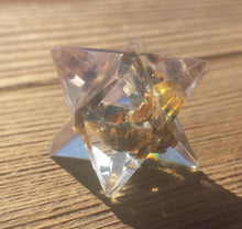 Load image into Gallery viewer, ORGONE TIGER EYE Gemstone Merkaba Star Orgone