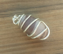Load image into Gallery viewer, SHIVA LINGAM Wire Wrapped Twist Sacred Stone PENDANT