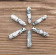 Load image into Gallery viewer, NATURAL TREE AGATE Double Terminated Gemstone Crystal Pencil Point (One)