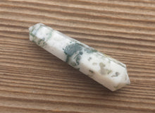 Load image into Gallery viewer, NATURAL TREE AGATE Double Terminated Gemstone Crystal Pencil Point (One)