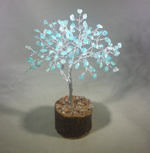 Load image into Gallery viewer, Natural AQUAMARINE Gemstone Chip Tree With 150 Stones Crystal Tree Of Life