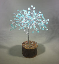 Load image into Gallery viewer, Natural AQUAMARINE Gemstone Chip Tree With 150 Stones Crystal Tree Of Life