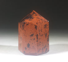 Load image into Gallery viewer, NATURAL  MAHOGANY OBSIDIAN Carved Faceted Point Gemstone Crystal Point