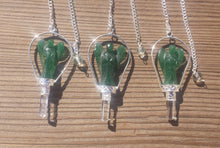 Load image into Gallery viewer, Natural JADE Gemstone Angel Basket Pendulum