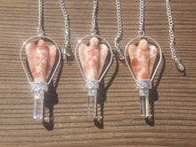 Load image into Gallery viewer, Natural SUNSTONE Gemstone Angel Basket Pendulum