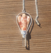 Load image into Gallery viewer, Natural SUNSTONE Gemstone Angel Basket Pendulum