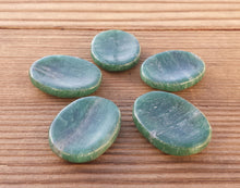 Load image into Gallery viewer, JADE Worry Stone Natural Stone Hand Carved Gemstone Worry Stone