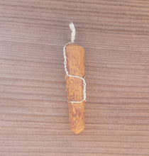 Load image into Gallery viewer, CALLIGRAPHY STONE Wire Wrapped Double Point Pendant Stone Natural Gemstone