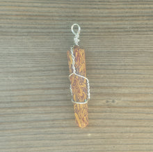Load image into Gallery viewer, CALLIGRAPHY STONE Wire Wrapped Double Point Pendant Stone Natural Gemstone