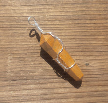 Load image into Gallery viewer, MOOKAITE JASPER Wire Wrapped Double Point Pendant Stone Natural Gemstone
