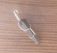 Load image into Gallery viewer, BLACK TOURMALINE Wire Wrapped Double Point Pendant Stone Natural Gemstone