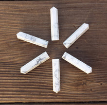 Load image into Gallery viewer, NATURAL HOWLITE Single Terminated Gemstone Crystal Pencil Point (One)