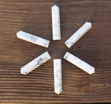 Load image into Gallery viewer, NATURAL HOWLITE Single Terminated Gemstone Crystal Pencil Point (One)