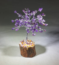 Load image into Gallery viewer, Natural AMETHYST Gemstone Chip Tree With 100 Stones Crystal Tree Of Life