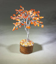 Load image into Gallery viewer, Natural CARNELIAN Gemstone Chip Tree With 100 Stones Crystal Tree Of Life