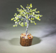 Load image into Gallery viewer, Natural PERIDOT Gemstone Chip Tree With 100 Stones Crystal Tree Of Life