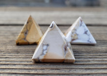Load image into Gallery viewer, FOSSIL JASPER natural small gemstone crystal pyramid 20-22mm