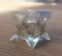 Load image into Gallery viewer, ORGONE LABRADORITE Gemstone Merkaba Star Orgone