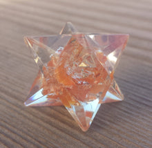 Load image into Gallery viewer, ORGONE CARNELIAN Gemstone Merkaba Star Orgone