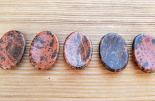 Load image into Gallery viewer, MAHOGANY OBSIDIAN Worry Stone Natural Stone Hand Carved Gemstone Worry Stone